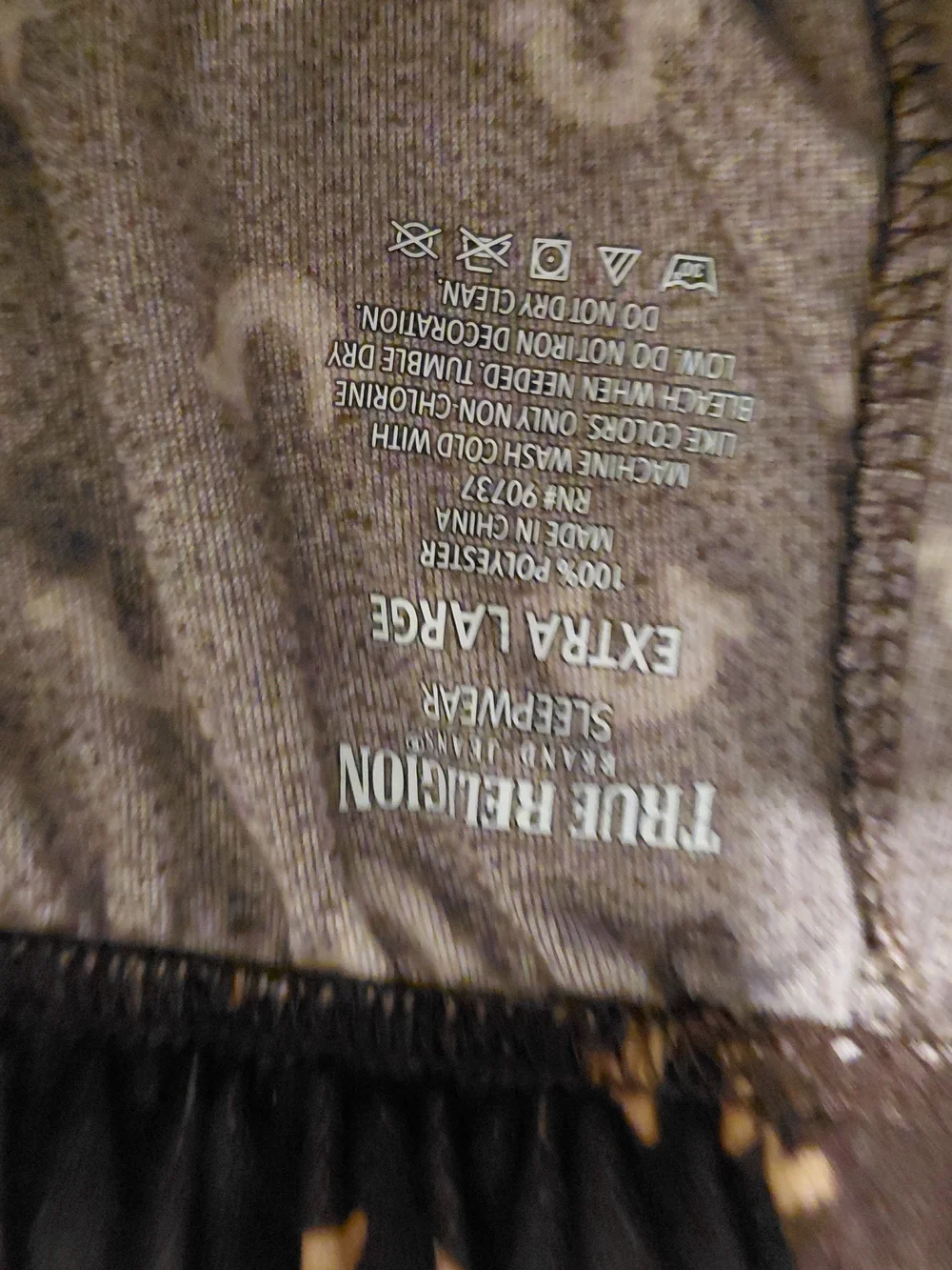 True Religion Brown Logo-Print Jogger Pants